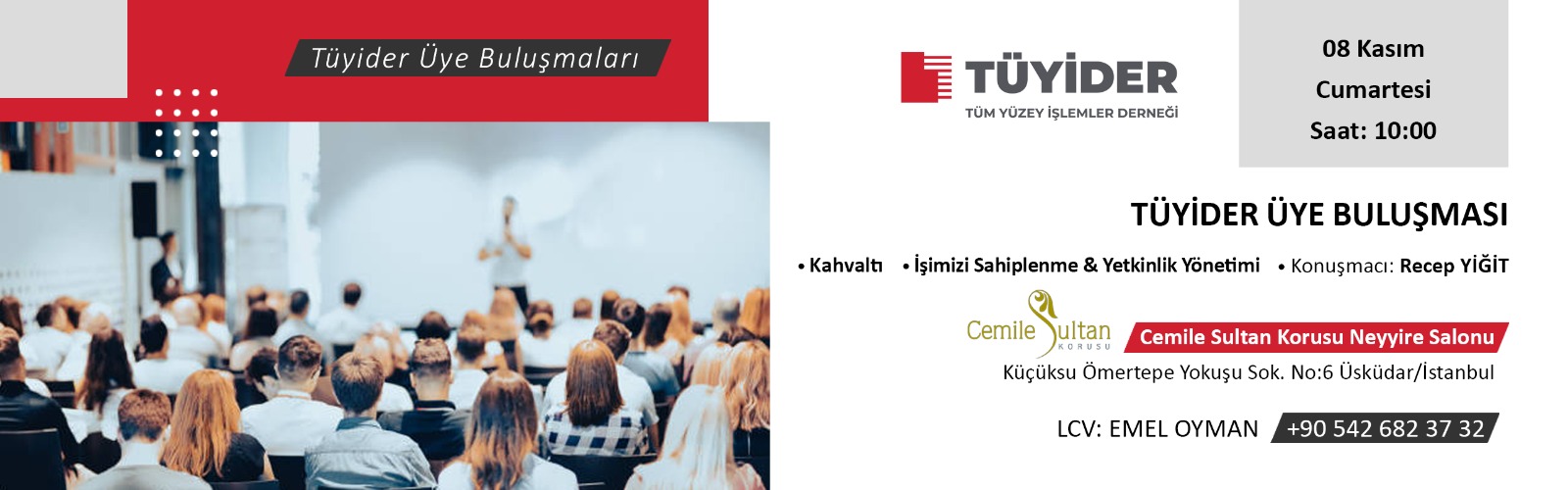 TÜYİDER Üye Buluşması 8 Kasım’da Gerçekleşiyor