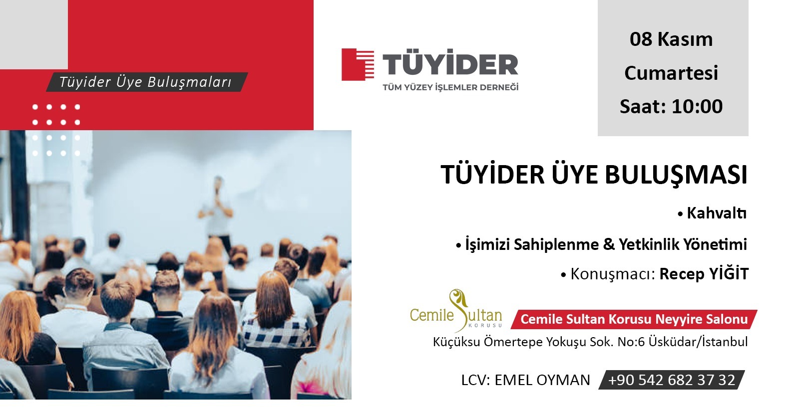 TÜYİDER Üye Buluşması 8 Kasım’da Gerçekleşiyor