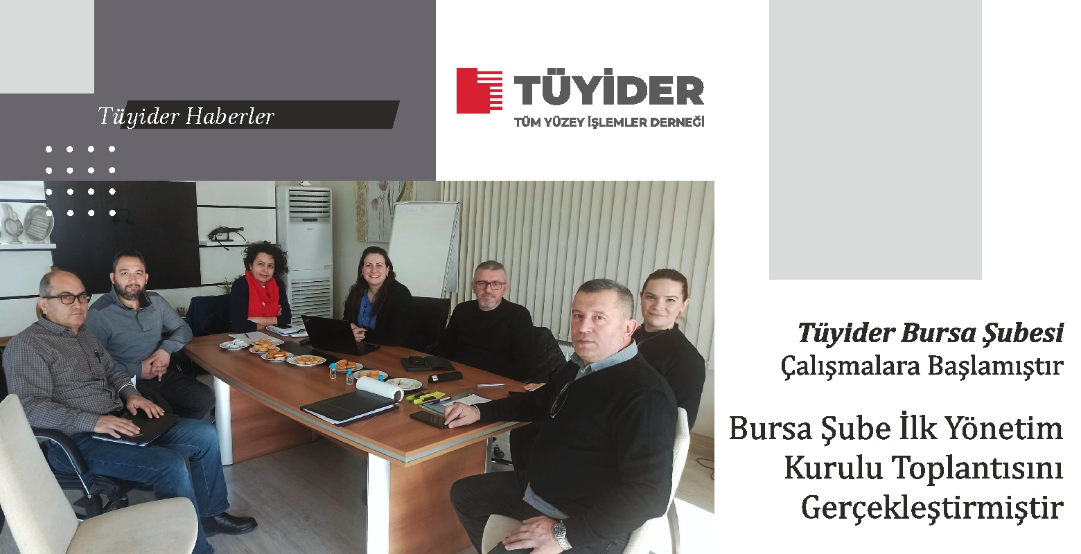 TÜYİDER BURSA Şube Çalışmalara Başladı