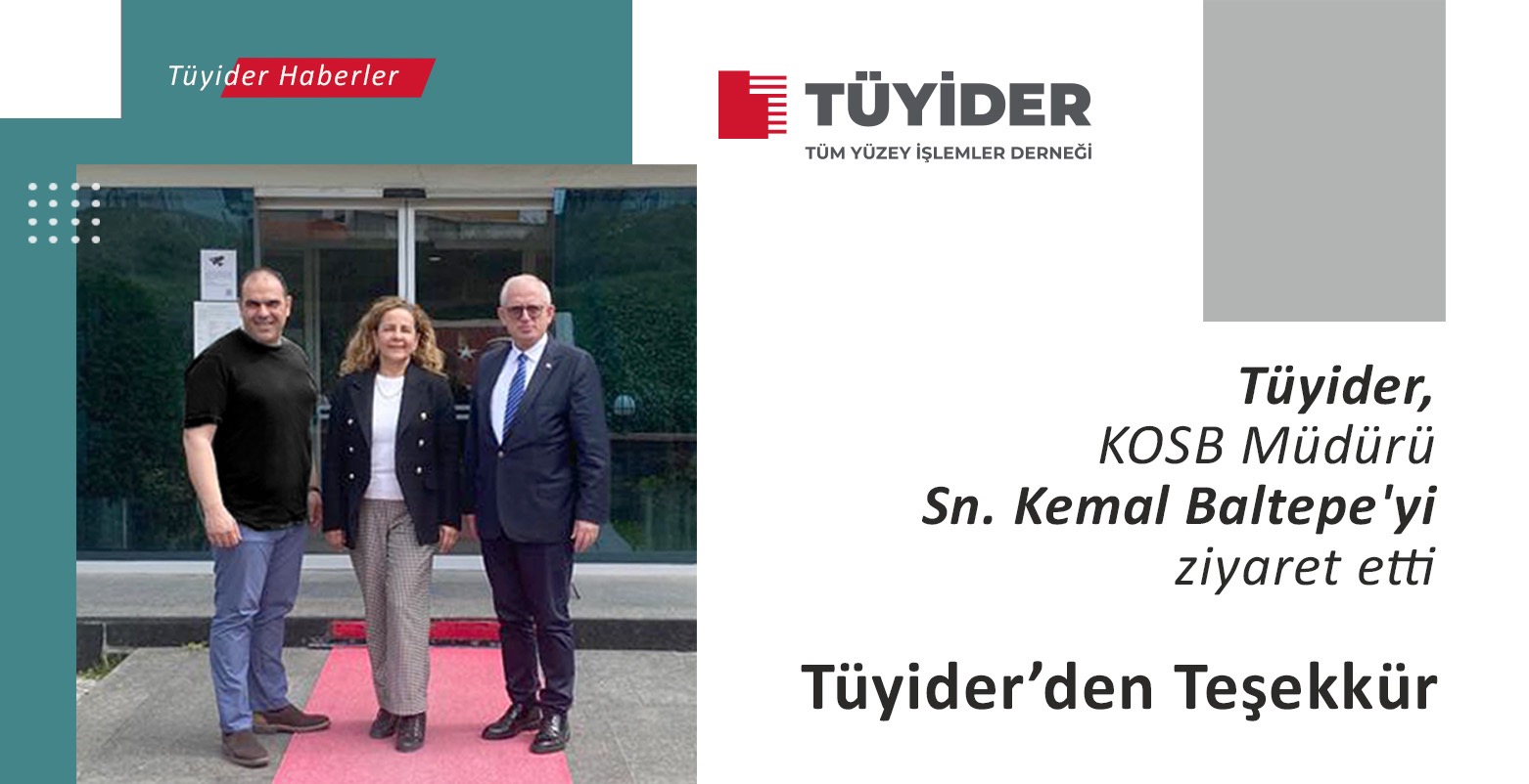 Tüyider’den Teşekkür
