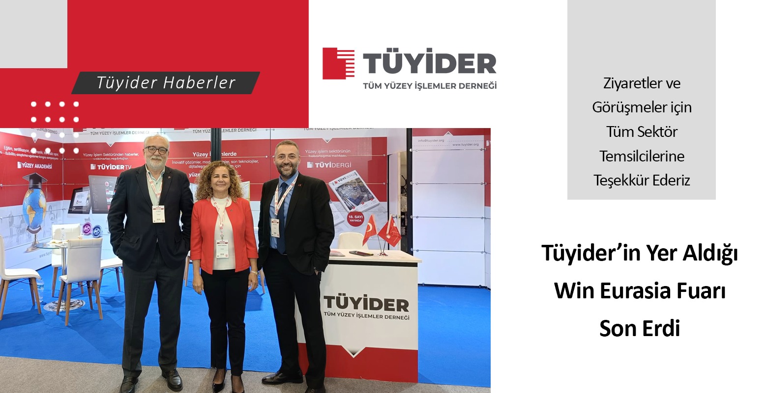 Tüyider’in yer aldığı Win Eurasia 2025 Fuarı sona erdi